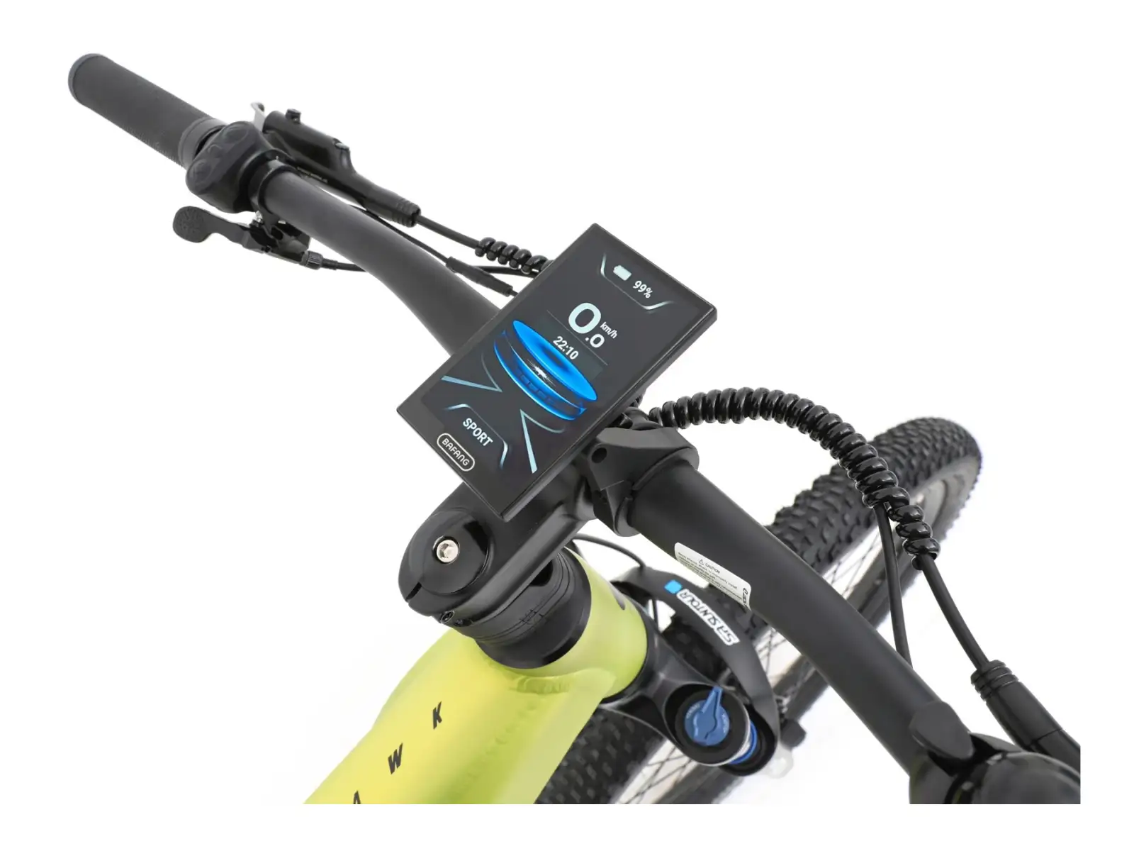 Apache Hawk 1 MX 720 Wh górski rower elektryczny fluo żółta