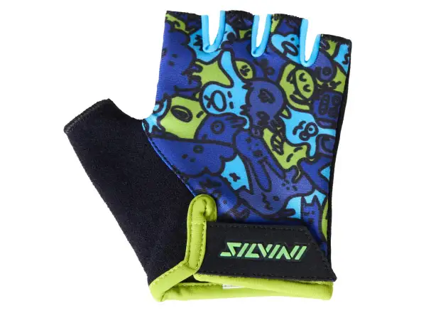 Silvini Locri rękawiczki dziecięce Blue/Neon
