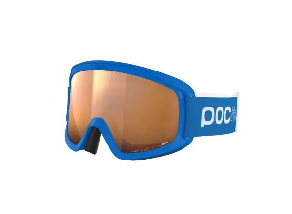 POC POCito Retina dziecięce gogle narciarskie Fluorescent Blue/Partly Sunny Light Orange
