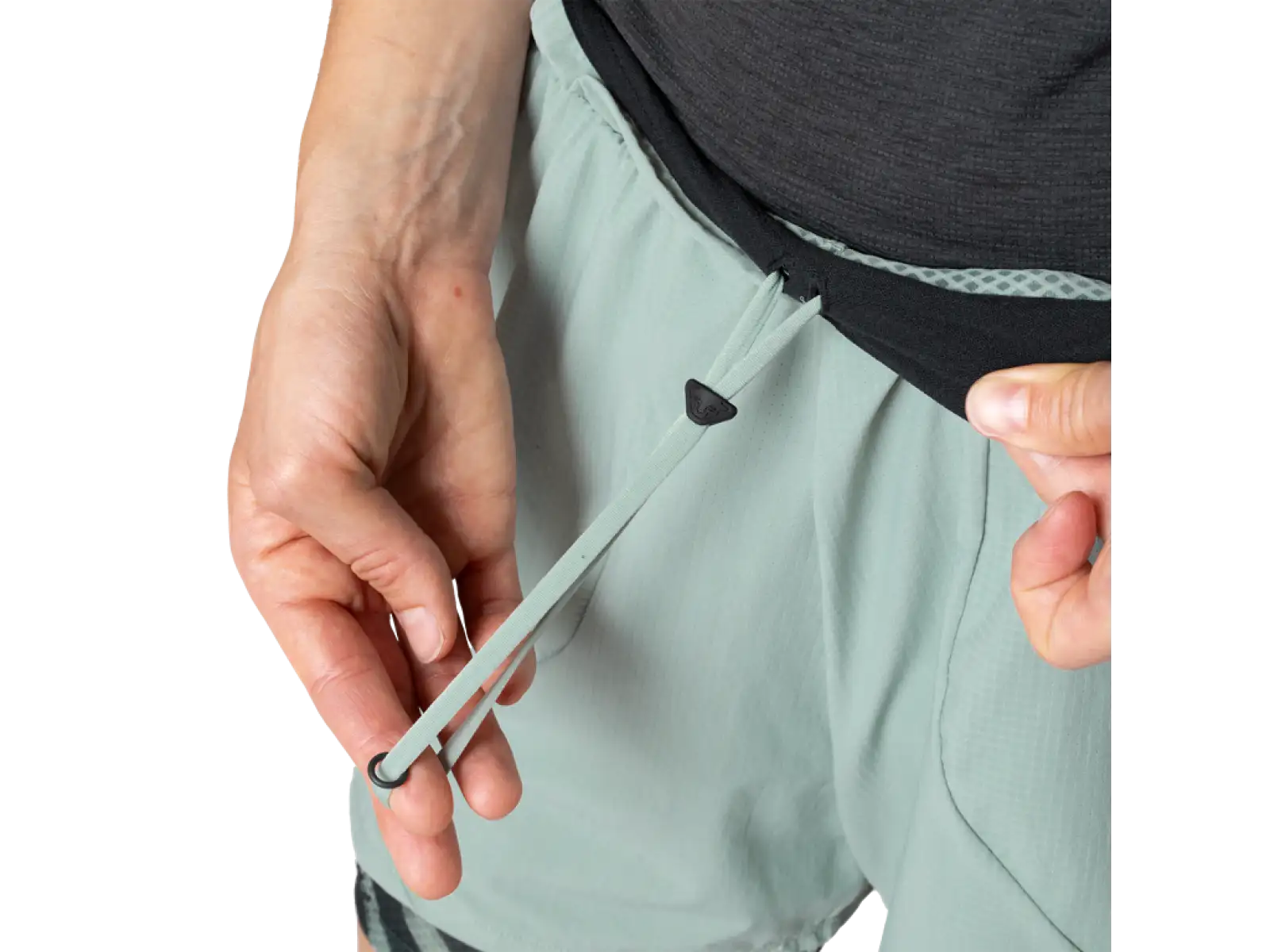 Dynafit Trail 2w1 damskie spodenki do biegania Black Out