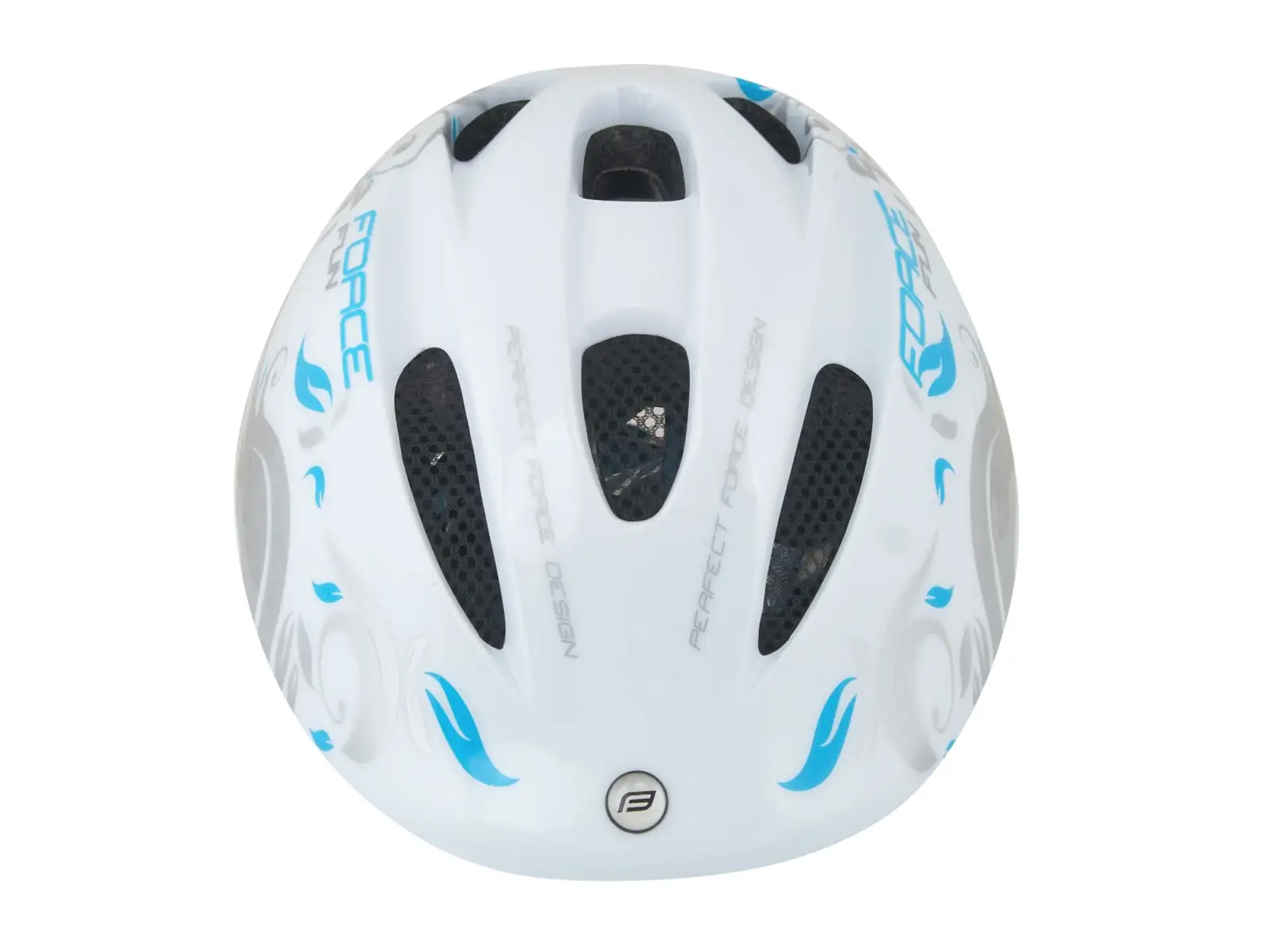Force Fun Flower dziecięcy kask biała/szara