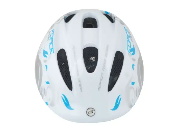 Force Fun Flower dziecięcy kask biała/szara