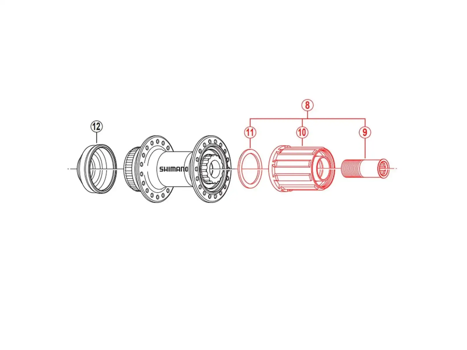 Shimano bęben kasety FH-RM66 część zamienna
