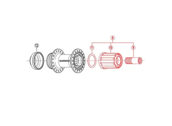 Shimano bęben kasety FH-RM66 część zamienna
