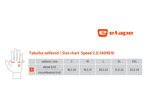 Etape Speed 2.0 rękawice czarna/żółta fluo