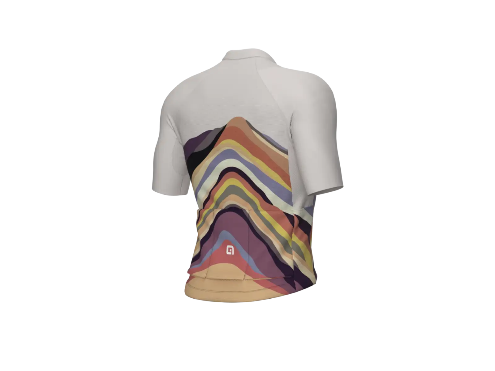 Alé PR-E Rainbow męska koszulka rowerowa z krótkim rękawem Beige