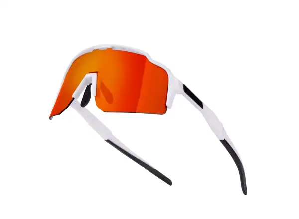 Force Strive okulary białe/czerwone lustrzane szkło