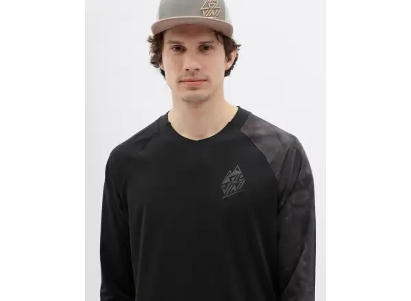 Silvini Brunello męska koszulka rowerowa 3/4 rękaw Black/Charcoal