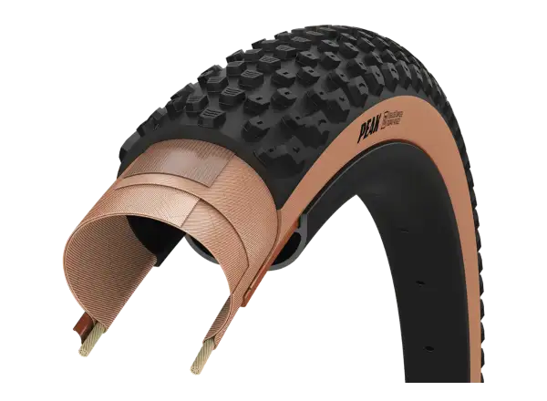 Goodyear Peak Ultimate Tubeless Complete 35-622 gravel opona kevlar Tan