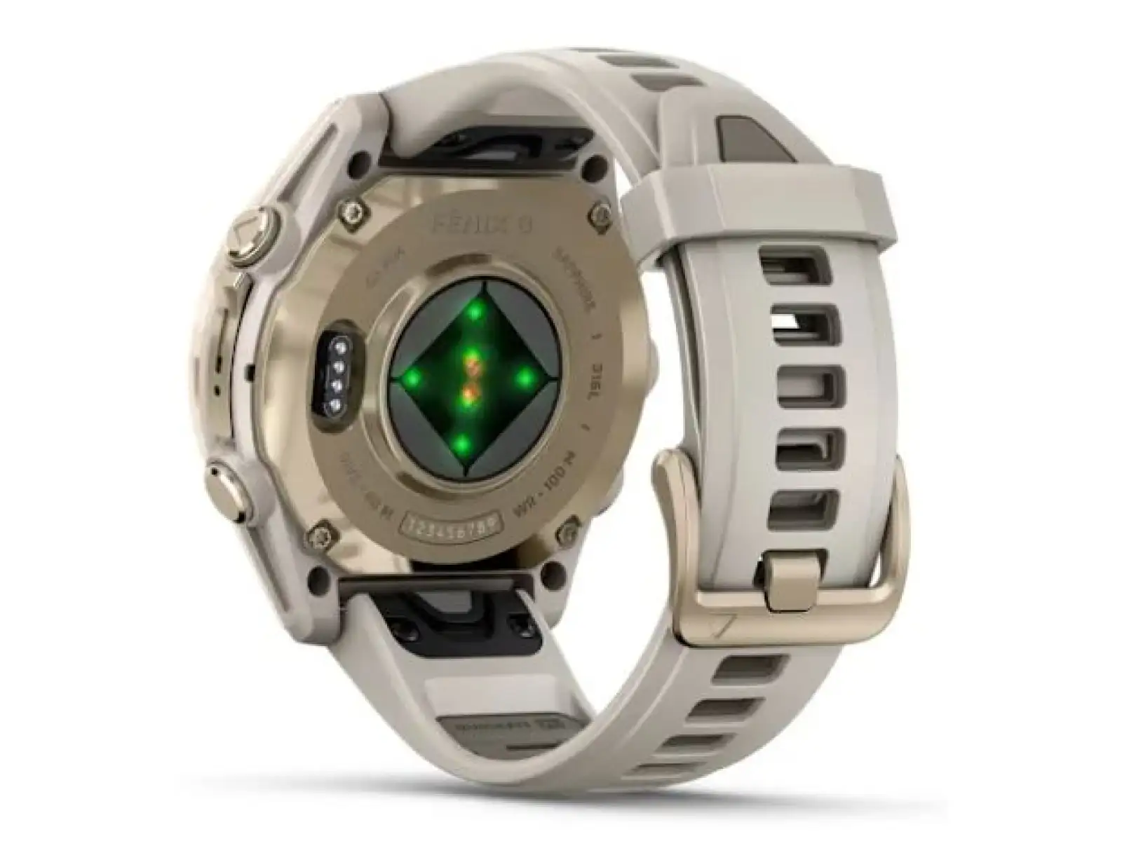 Garmin fenix 8 - 43 mm AMOLED Sapphire smartwatch Soft Gold Fog grey