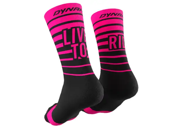 Dynafit Live To Ride sportowe skarpetki Pink Glo