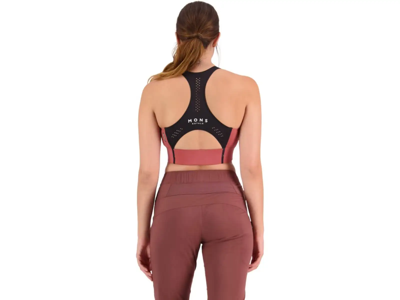 Mons Royale Stratos Merino Shift Biustonosz sportowy terracotta