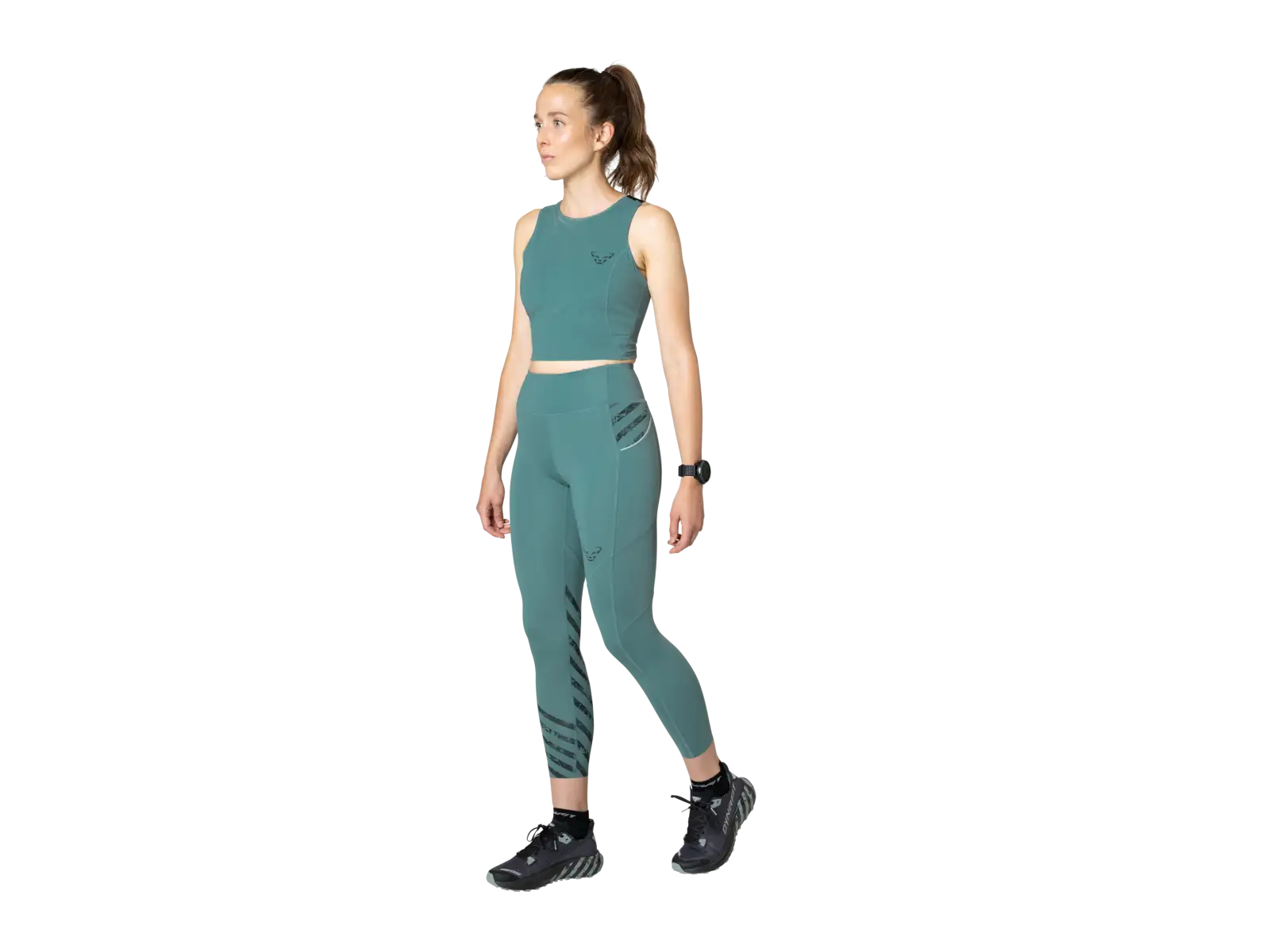 Dynafit Trail 7/8 damskie legginsy do biegania Atlantic