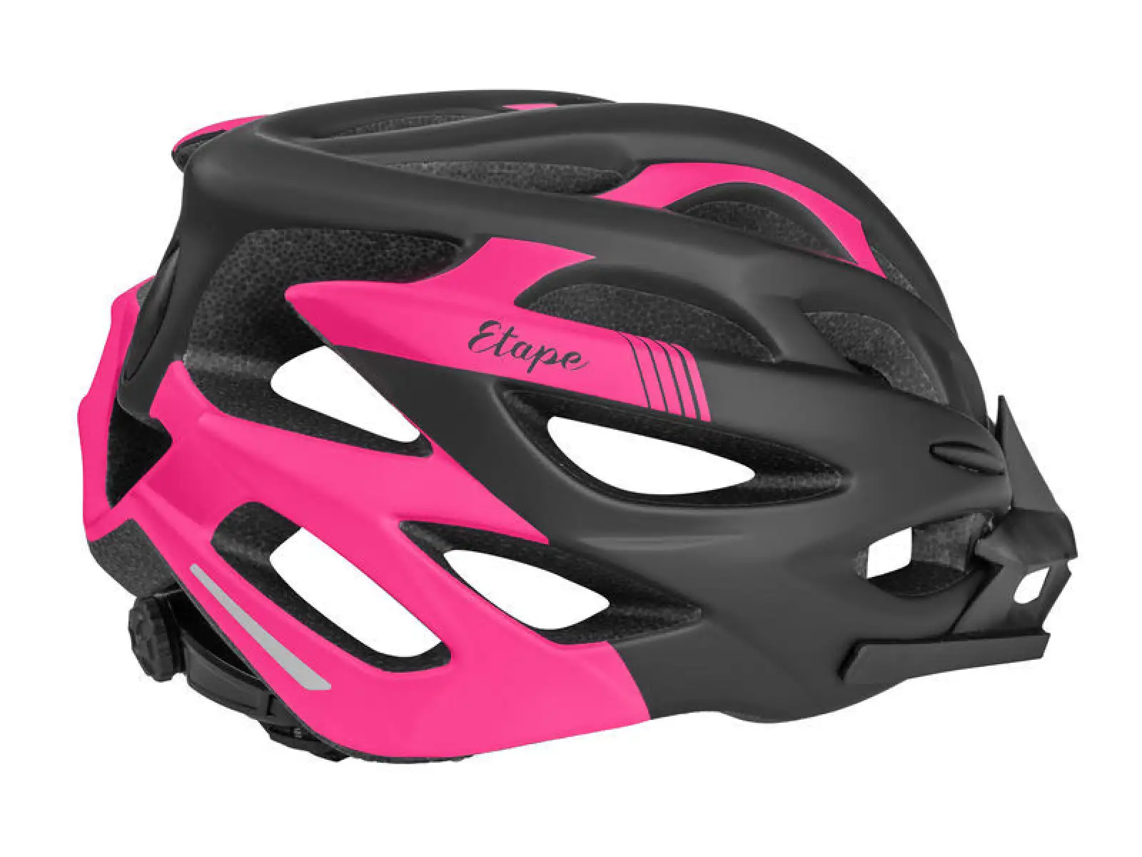 Etape Vesper damski kask rowerowy czarna/różowa mat