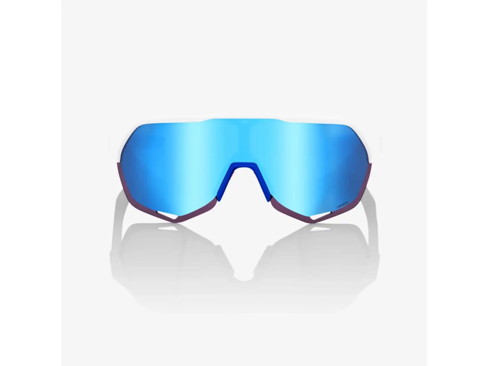 100% S2 okulary sportowe TotalEnergies Matte White/Metallic Blue/Blue Multilayer
