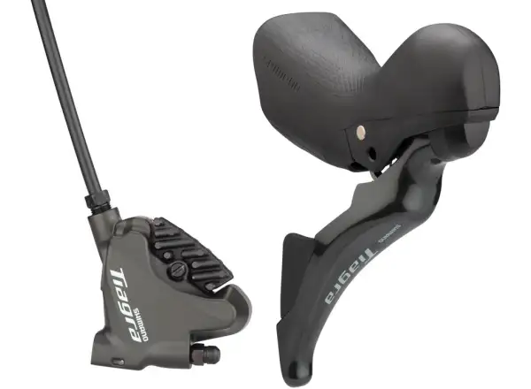 Shimano Tiagra BR-4770 + ST-4725 hamulec tarczowy tylny (prawy), J-kit, polimer z radiatorem