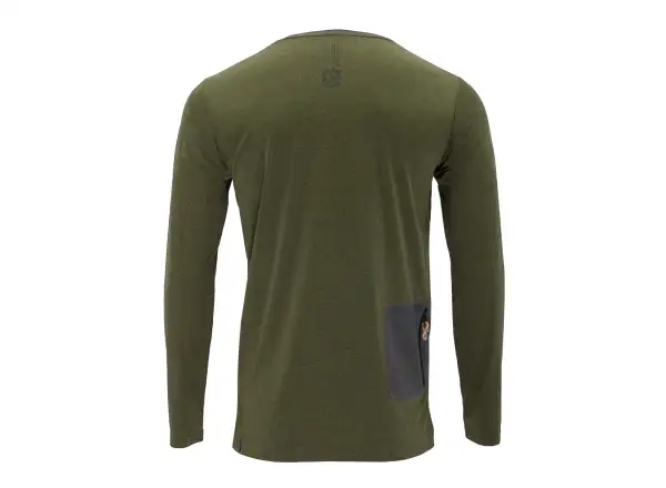 Silvini Casalo męska koszulka z długim rękawem Olive/Charcoal