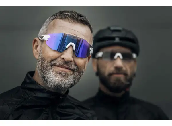 Force Mantra okulary rowerowe Biała/Fioletowa