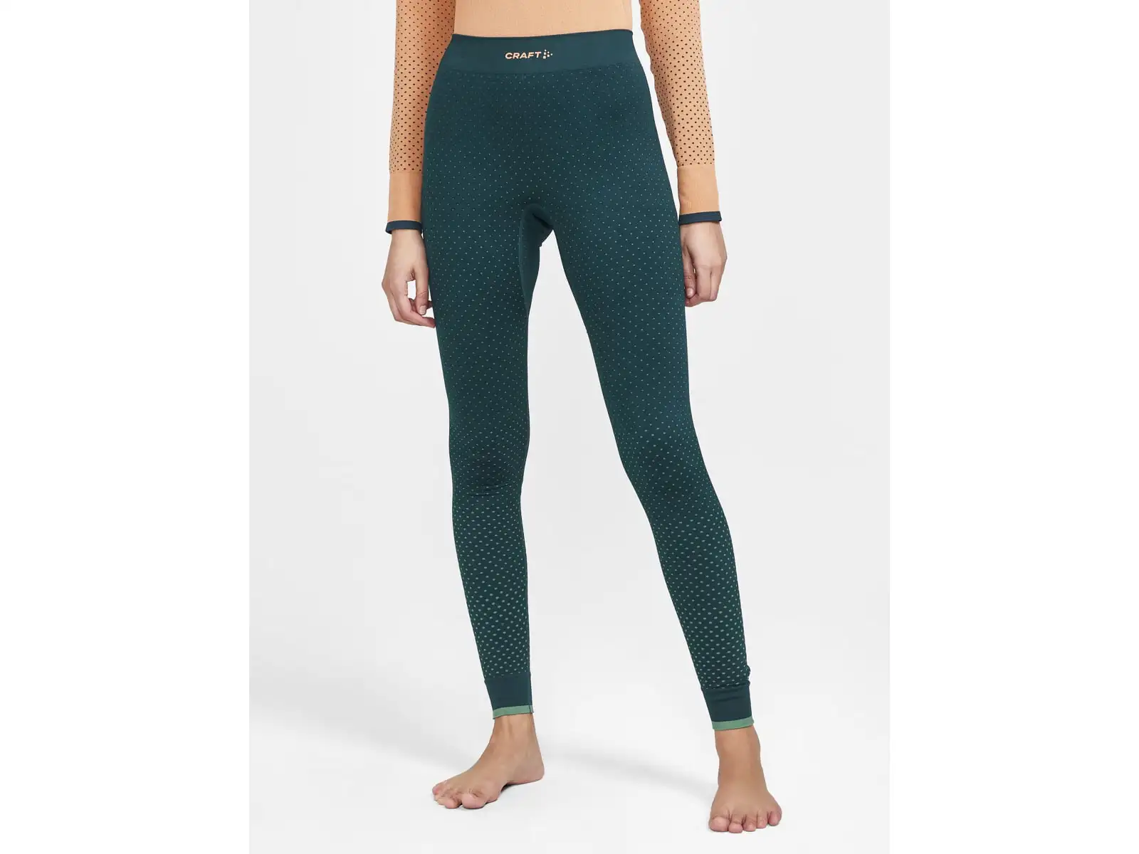 Craft ADV Warm Intensity damskie spodnie dolne zielona