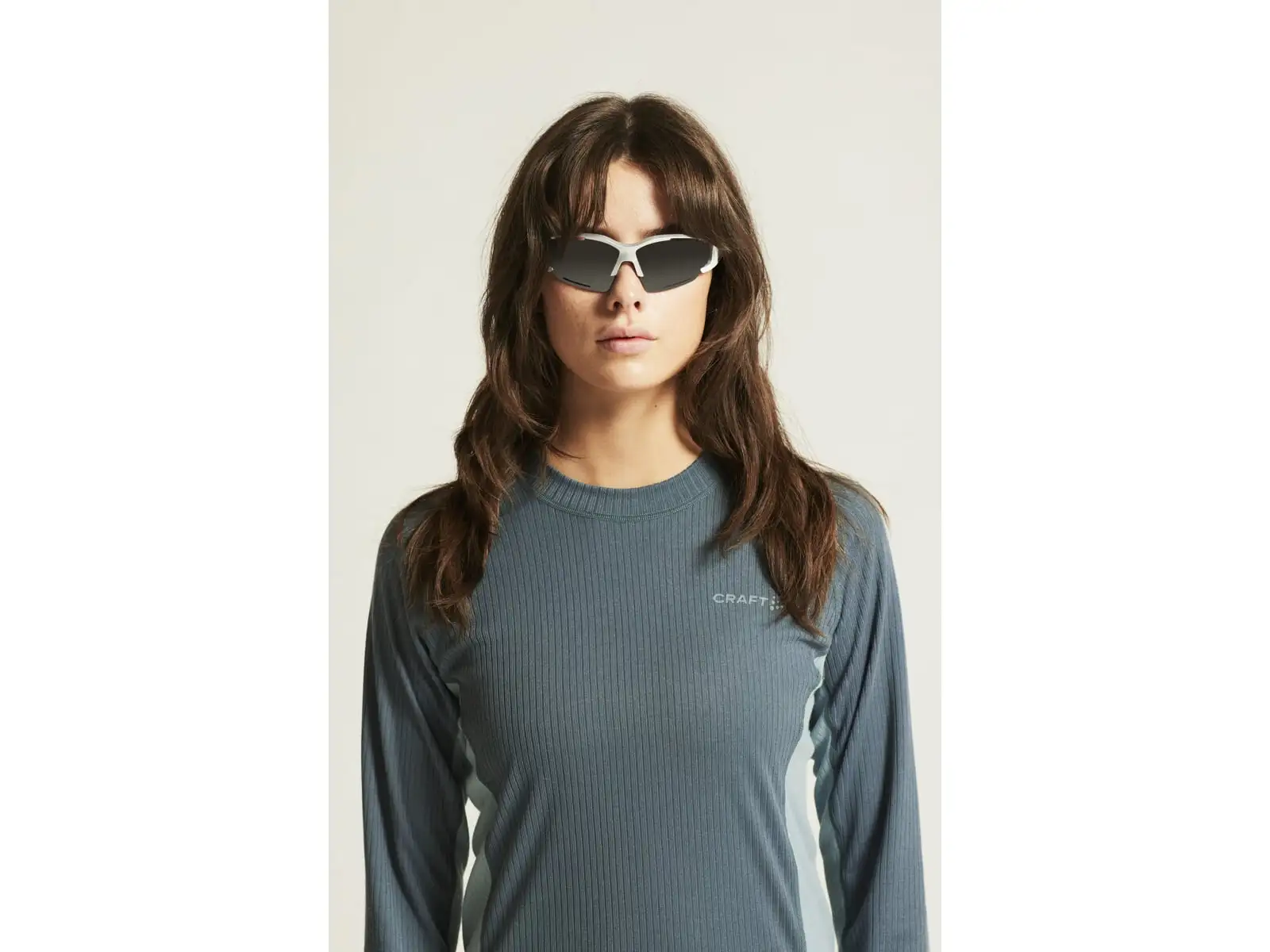 Craft Core Dry Baselayer damski zestaw koszulka długi rękaw+spodnie niebieska
