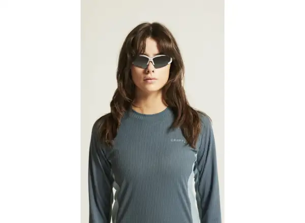 Craft Core Dry Baselayer damski zestaw koszulka długi rękaw+spodnie niebieska