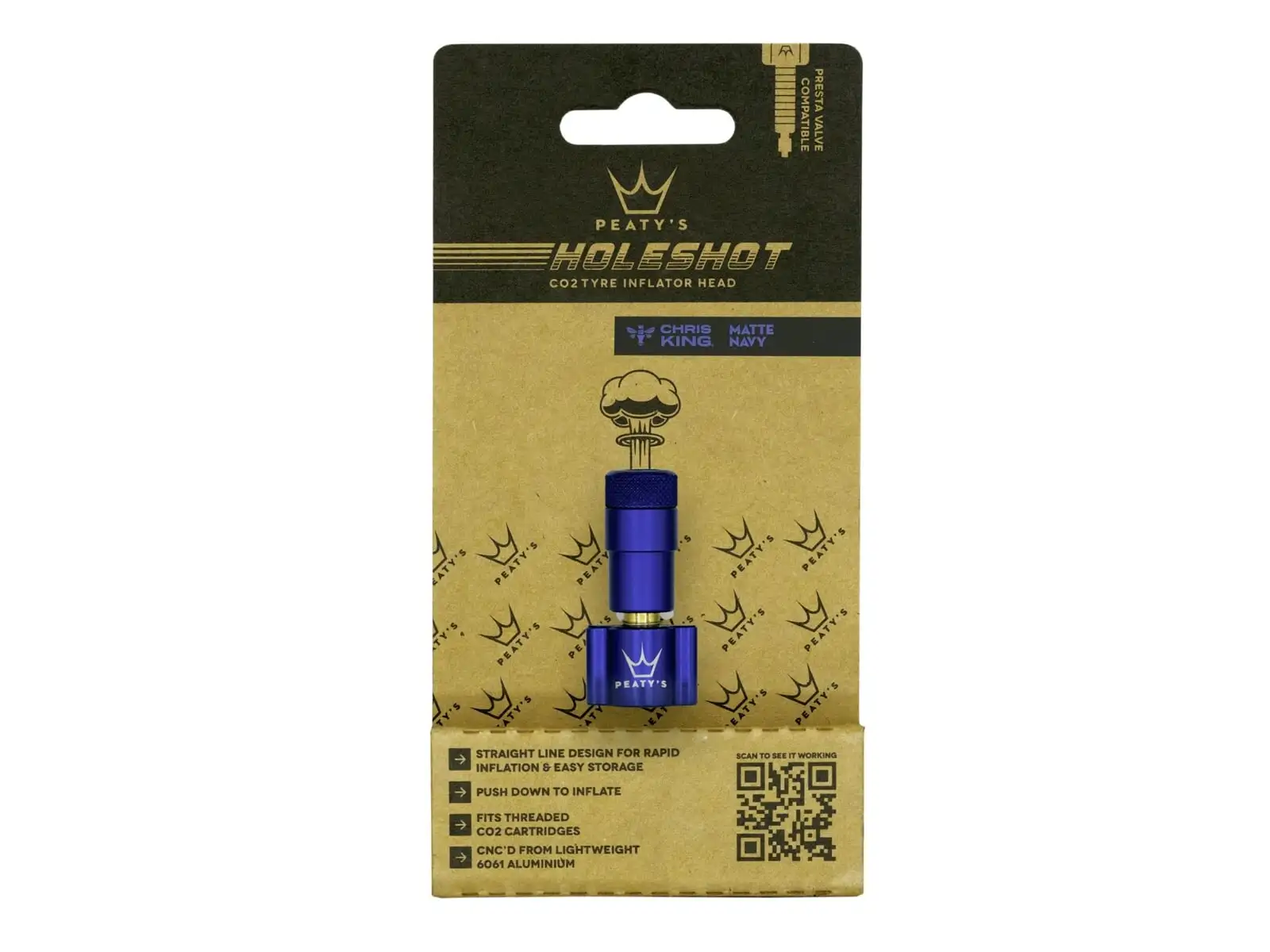 Peatys Holeshot CO2 głowica pompki Navy