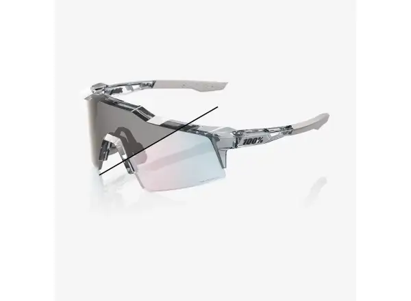 100% Speedcraft SL okulary przeciwsłoneczne Polished Translucent Grey - Rose Gold Photochromic