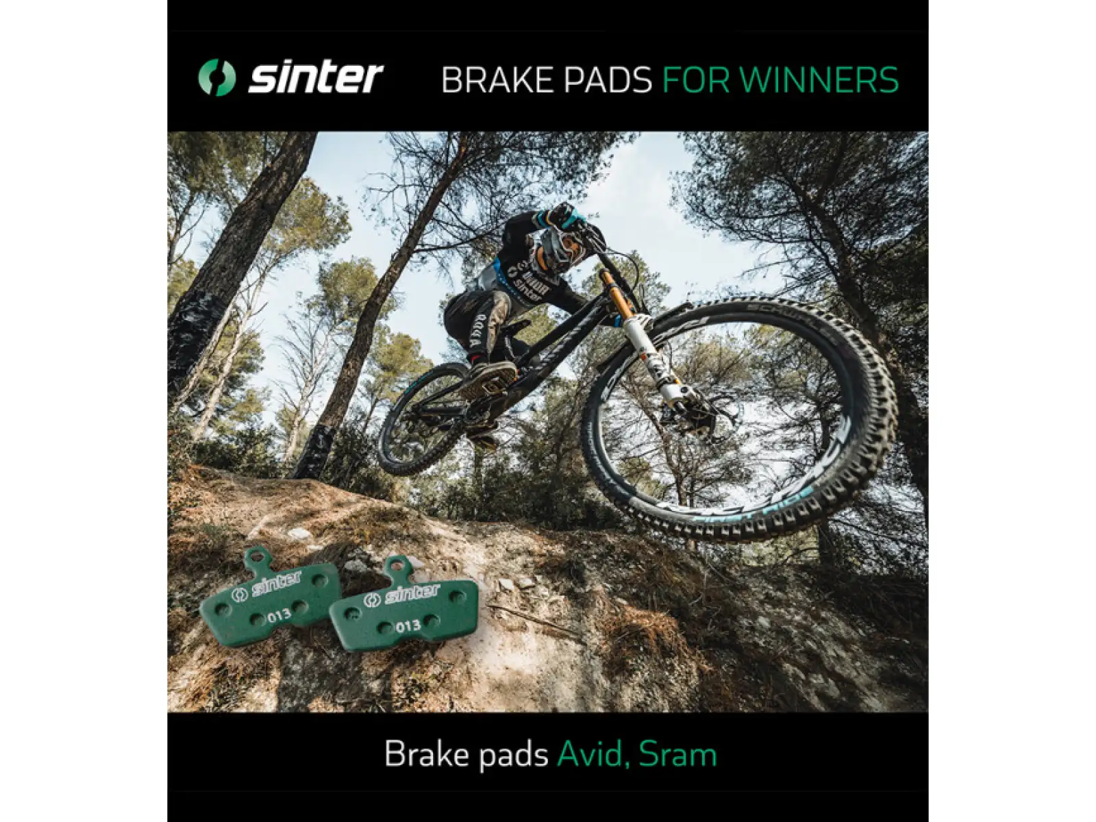 Sinter Sram Code, Guide klocki hamulcowe polimer zielona