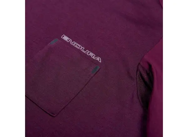 Endura GV500 Foyle męska koszulka krótki rękaw Aubergine