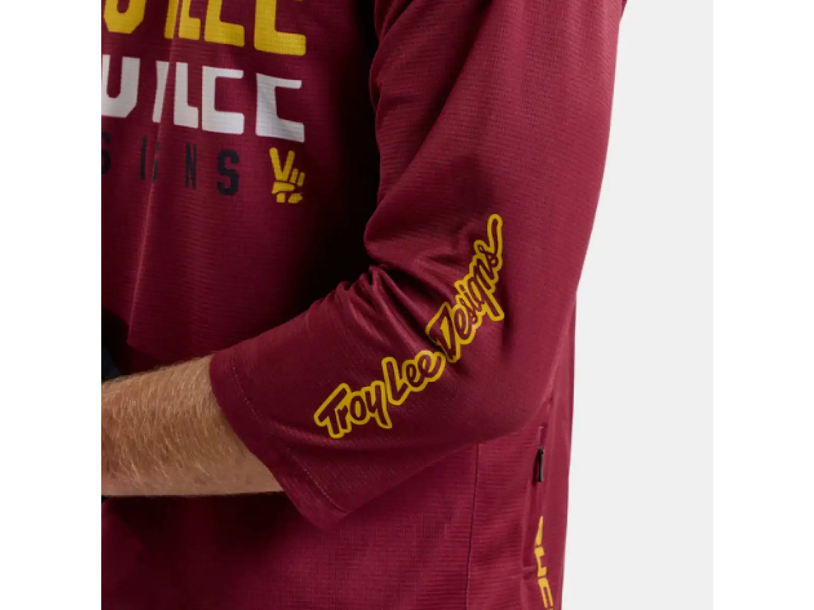 Troy Lee Designs Ruckus Spun męska koszulka rowerowa 3/4 rękaw Oxblood