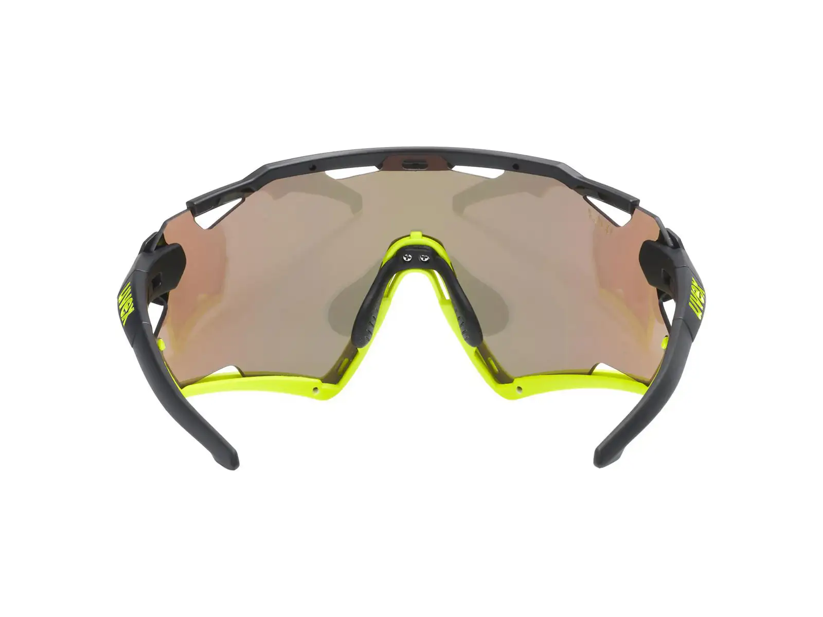 UVEX Sportstyle 228 okulary Black Lime Mat / Mirror Yellow (Cat. 3)