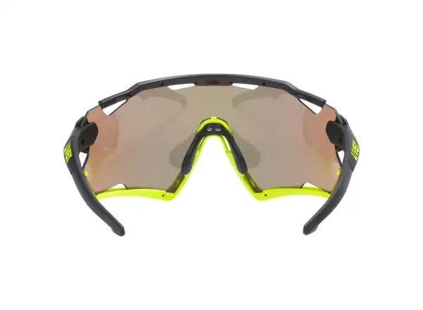 UVEX Sportstyle 228 okulary Black Lime Mat / Mirror Yellow (Cat. 3)