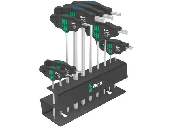 Wera Bicycle Set 6 wkrętaki Hex-Plus TORX z rękojeścią T 10 szt ze stojakiem