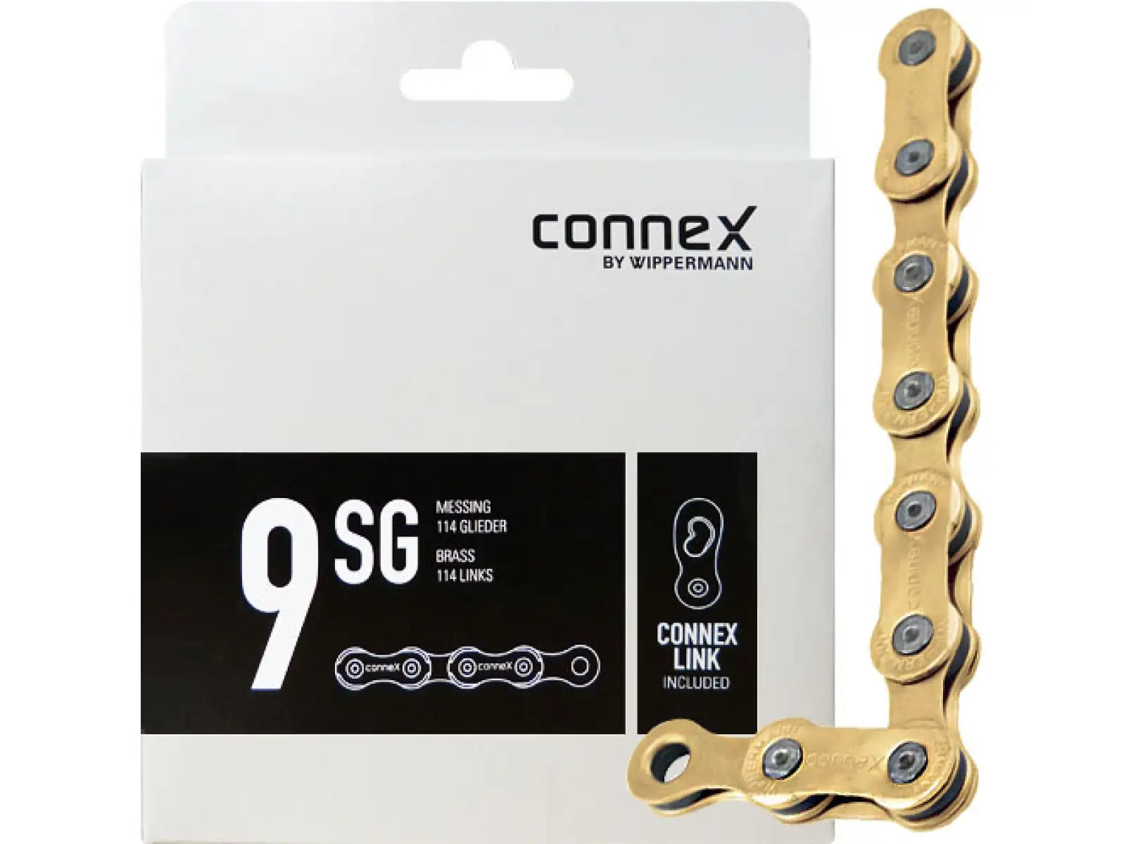 Connex 9sG złoty łańcuch 114 ogniw