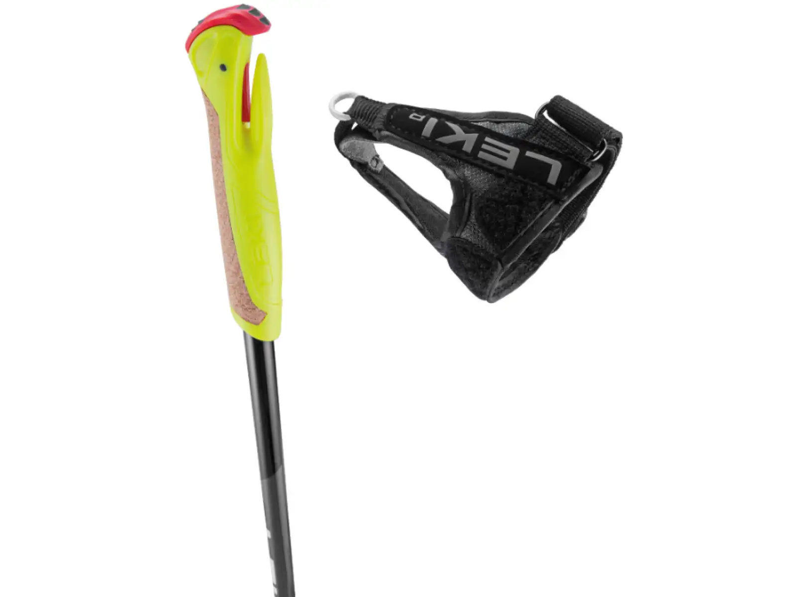 Leki XTA 5.5 Jr. dziecięce kije biegowe Black/White/Neon yellow