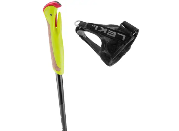 Leki XTA 5.5 Jr. dziecięce kije biegowe Black/White/Neon yellow