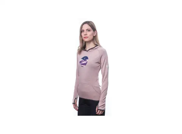 Sensor Merino Upper Triglav damska bluza Dusty Pink