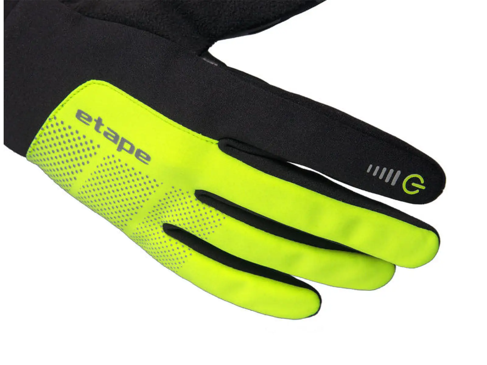 Etape Skin WS zimowe rękawice czarna/żółta fluo