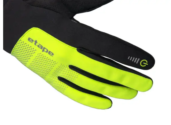 Etape Skin WS zimowe rękawice czarna/żółta fluo
