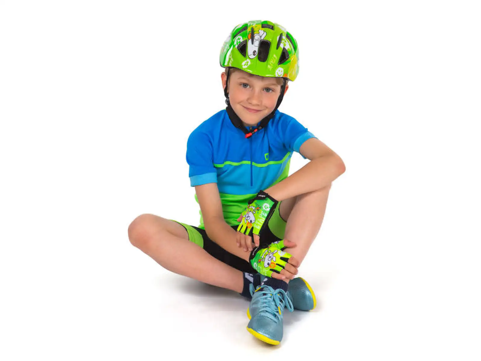 Etape tiny dziecięce rękawiczki rowerowe krótkie zielona