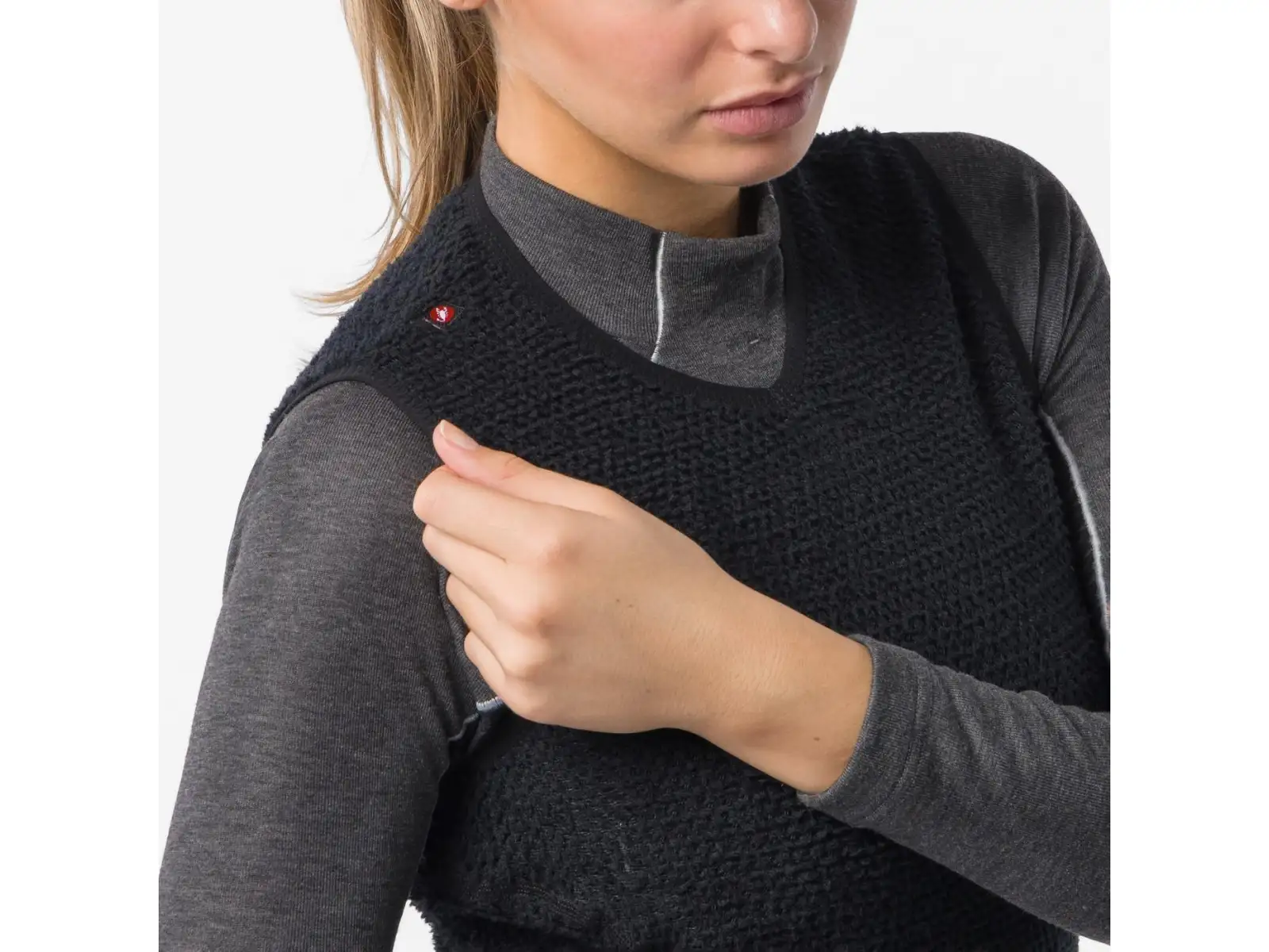 Castelli Gold Days damska warstwa pośrednia bez rękawów Black