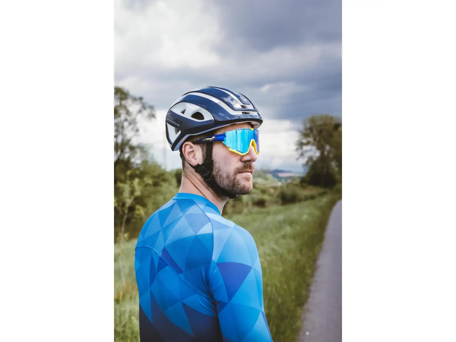 Force Creed okulary fluo/niebieski/niebieskie revo szkła
