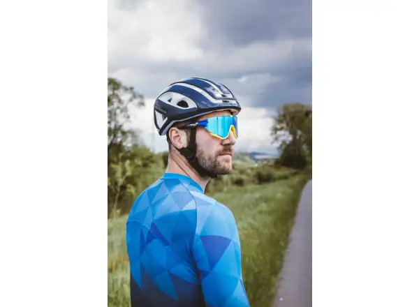 Force Creed okulary fluo/niebieski/niebieskie revo szkła