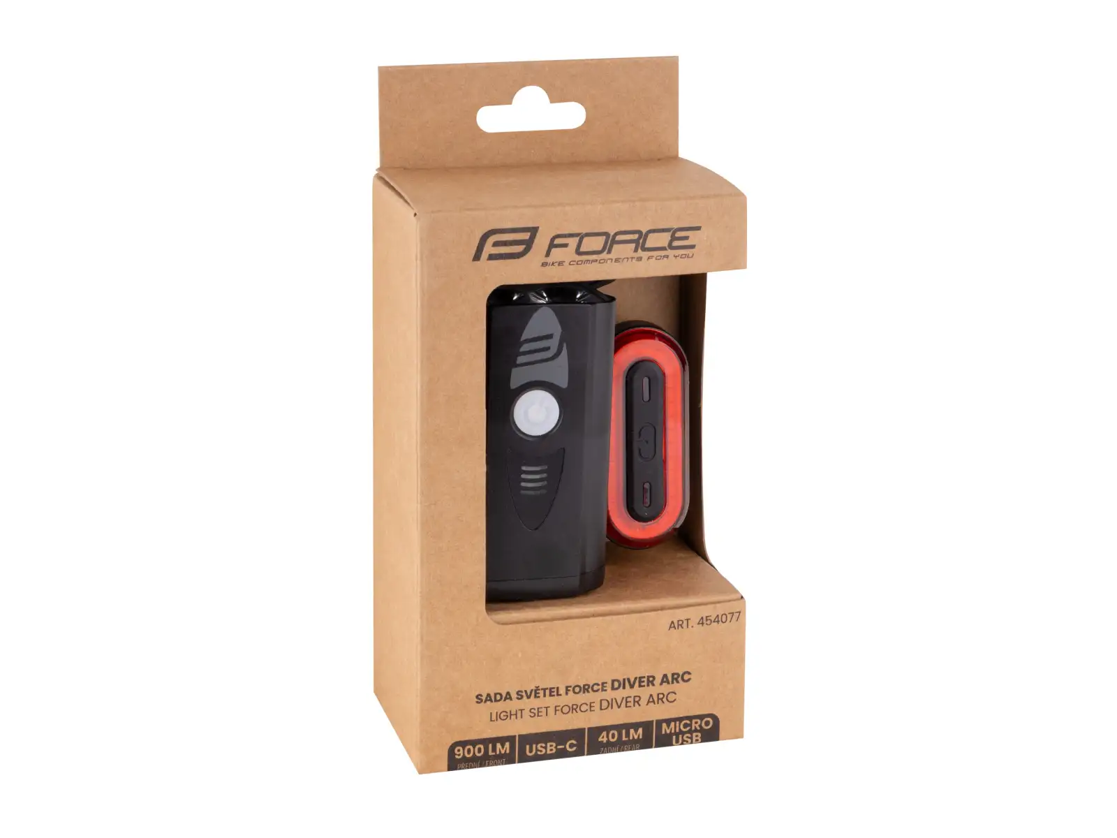 Force Diver ARC zestaw świateł przednie i tylne USB