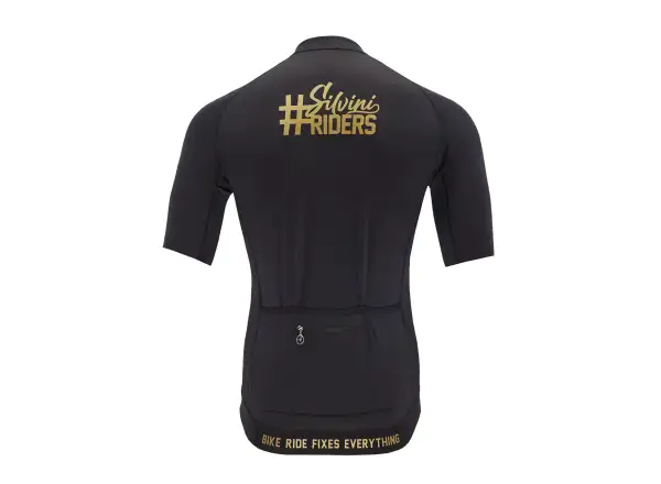 Silvini Mottolino męska koszulka z krótkim rękawem Black/Gold