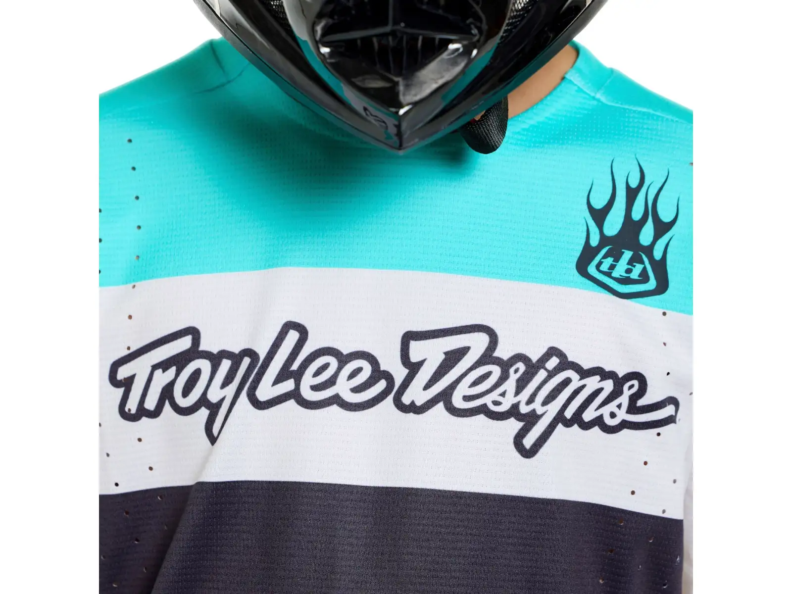 Troy Lee Designs Youth Sprint Pro dziecięca koszulka długi rękaw Yo Moto Carbon