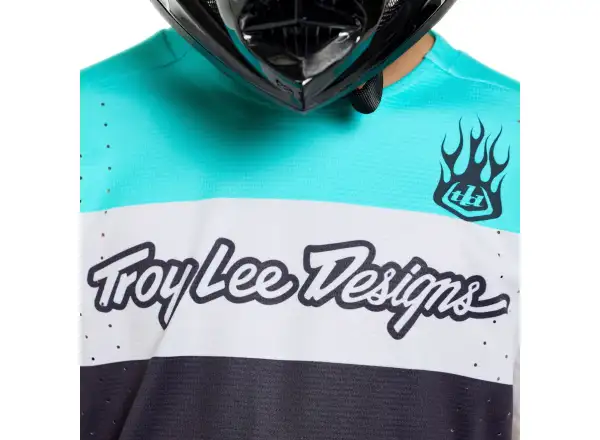 Troy Lee Designs Youth Sprint Pro dziecięca koszulka długi rękaw Yo Moto Carbon
