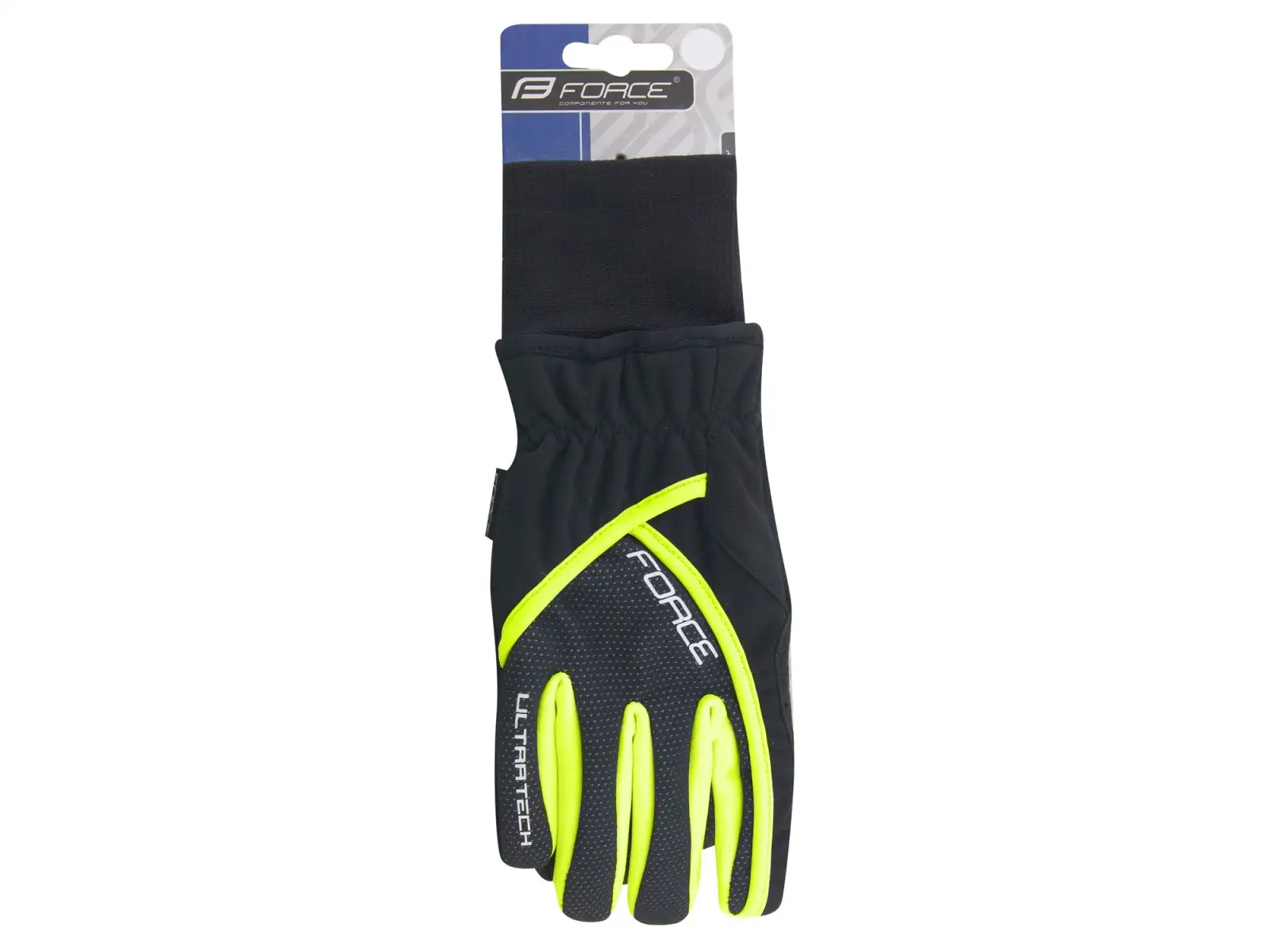 Force Ultra Tech zimowe rękawice czarna/fluo