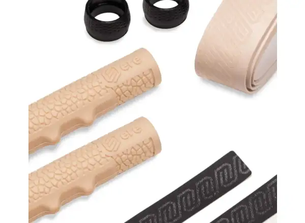 Ere Research Tenaci Handlebar Grip Gravel zestaw owijki i chwytów Army Sand