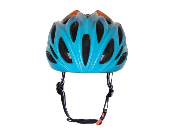 Force Bull Hue kask rowerowy modra/pomarańczowa